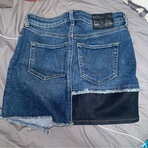 True Religion jean skirt